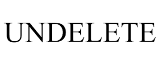 UNDELETE trademark