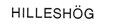 HILLESHOG trademark