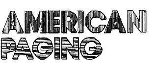 AMERICAN PAGING trademark