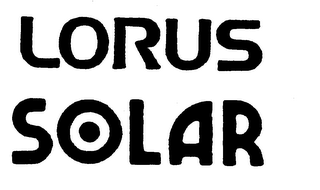 LORUS SOLAR trademark