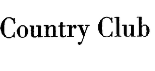 COUNTRY CLUB