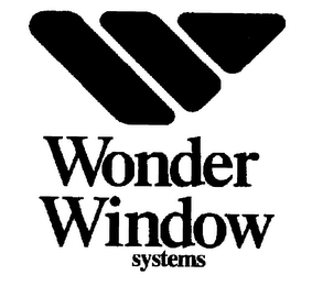 W WONDER WINDOW SYSTEMS