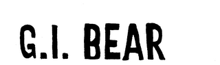 G.I. BEAR trademark