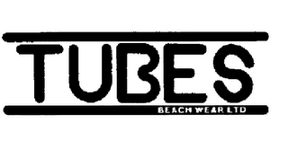 TUBES BEACH WEAR LTD trademark