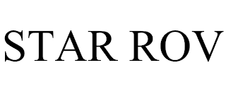 STAR ROV trademark