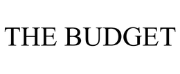 THE BUDGET