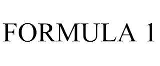 FORMULA 1 trademark