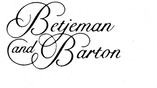 BETJEMAN AND BARTON trademark