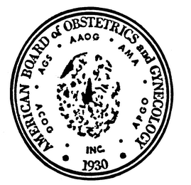 AMERICAN BOARD OF OBSTETRICS AND GYNECOLOGY, INC. 1930 ACOG AGS AAOG AMA APGO trademark