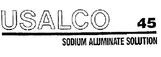 USALCO 45 SODIUM ALUMINATE SOLUTION