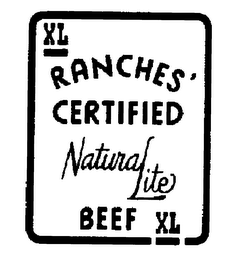 NATURAL LITE RANCHES' CERTIFIED BEEF XL