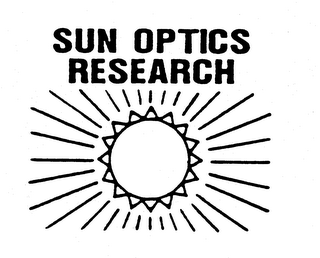 SUN OPTICS RESEARCH trademark