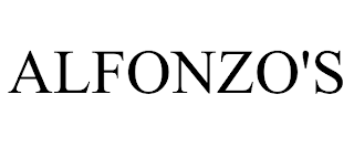 ALFONZO'S trademark