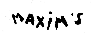 MAXIM'S trademark