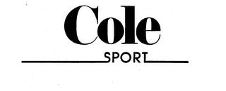 COLE SPORT trademark