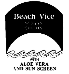 BEACH VICE SUNTAN LOTION WITH ALOE VERA AND SUN SCREEN