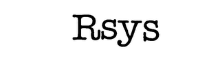RSYS trademark