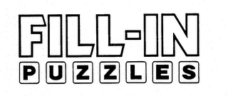 FILL-IN PUZZLES