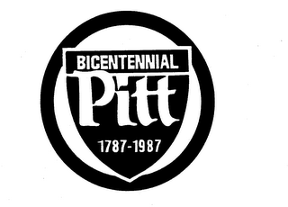 BICENTENNIAL PITT 1787-1987