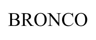 BRONCO trademark