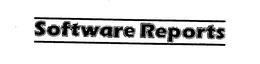 SOFTWARE REPORTS trademark