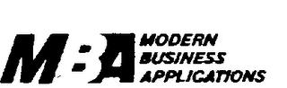 MBA MODERN BUSINESS APPLICATIONS