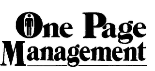 ONE PAGE MANAGEMENT