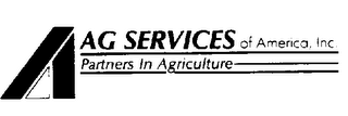 AG SERVICES OF AMERICA, INC. PARTNERS IN AGRICULTURE