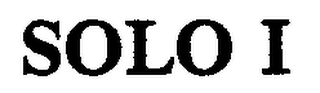SOLO I trademark