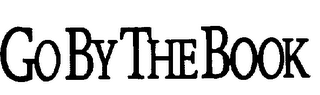 GO BY THE BOOK trademark