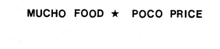 MUCHO FOOD POCO PRICE trademark
