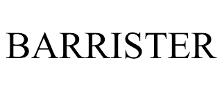 BARRISTER trademark