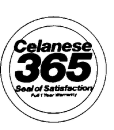 CELANESE 365 SEAL OF SATISFACTION FULL 1