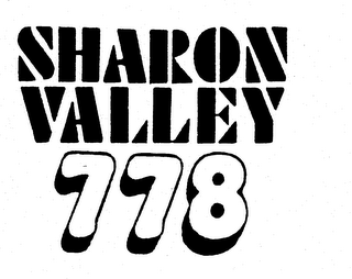 SHARON VALLEY 778 trademark