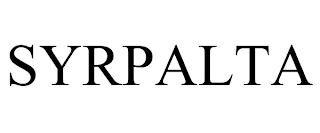 SYRPALTA trademark