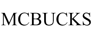 MCBUCKS trademark