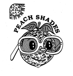 PEACH SHADES trademark