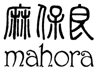 MAHORA trademark