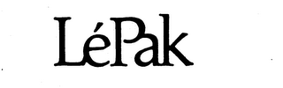 LE PAK trademark