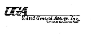 UGA UNITED GENERAL AGENCY, INC. "SERVING ALL YOUR INSURANCE NEEDS" trademark