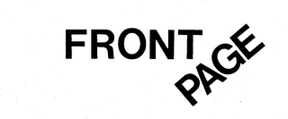 FRONT PAGE trademark