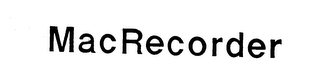 MACRECORDER trademark