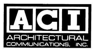 ACI ARCHITECTURAL COMMUNICATIONS, INC.