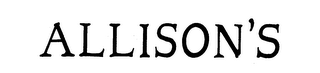 ALLISON'S trademark