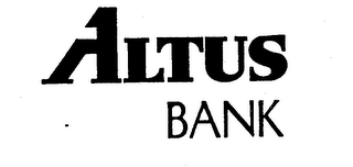 ALTUS BANK trademark
