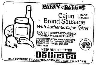 CAJUN BRAND SAUSAGE