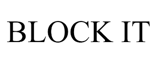 BLOCK IT trademark