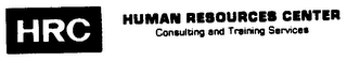 HRC HUMAN RESOURCES CENTER CONSULTING AND TRAINING SERVICES