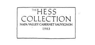 THE HESS COLLECTION NAPA VALLEY CABERNETSAUVIGNON 1983