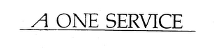 A ONE SERVICE trademark